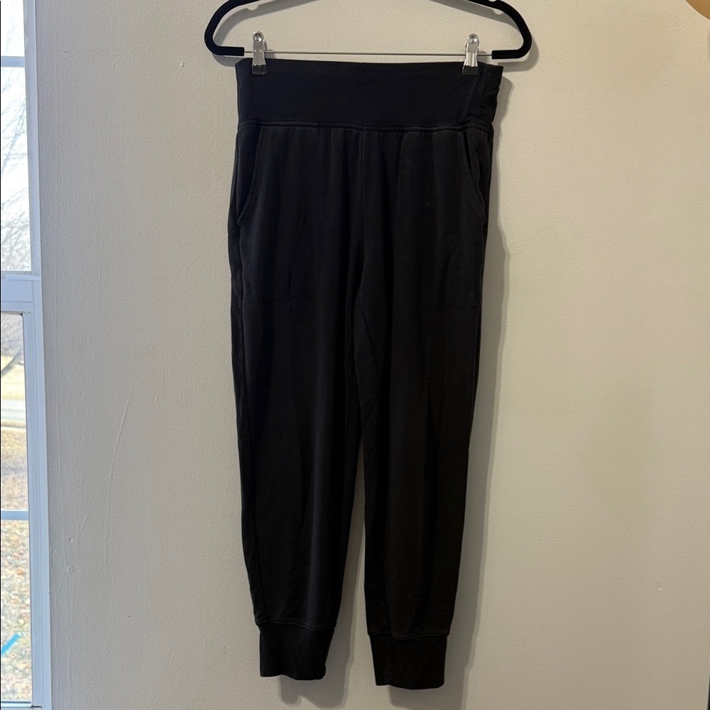 Athleta Black Coaster Luxe High Rise Joggers Size Small P